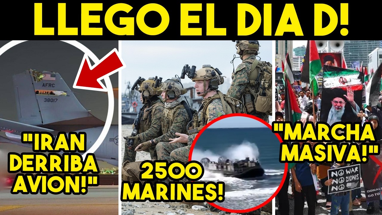 DE ULTIMO MINUTO! EU ENVIA MARINES A ORMUZ, TRUMP NO AGUANTO MAS. IRAN DERRIBA 4VI0N, SACA FOTOS