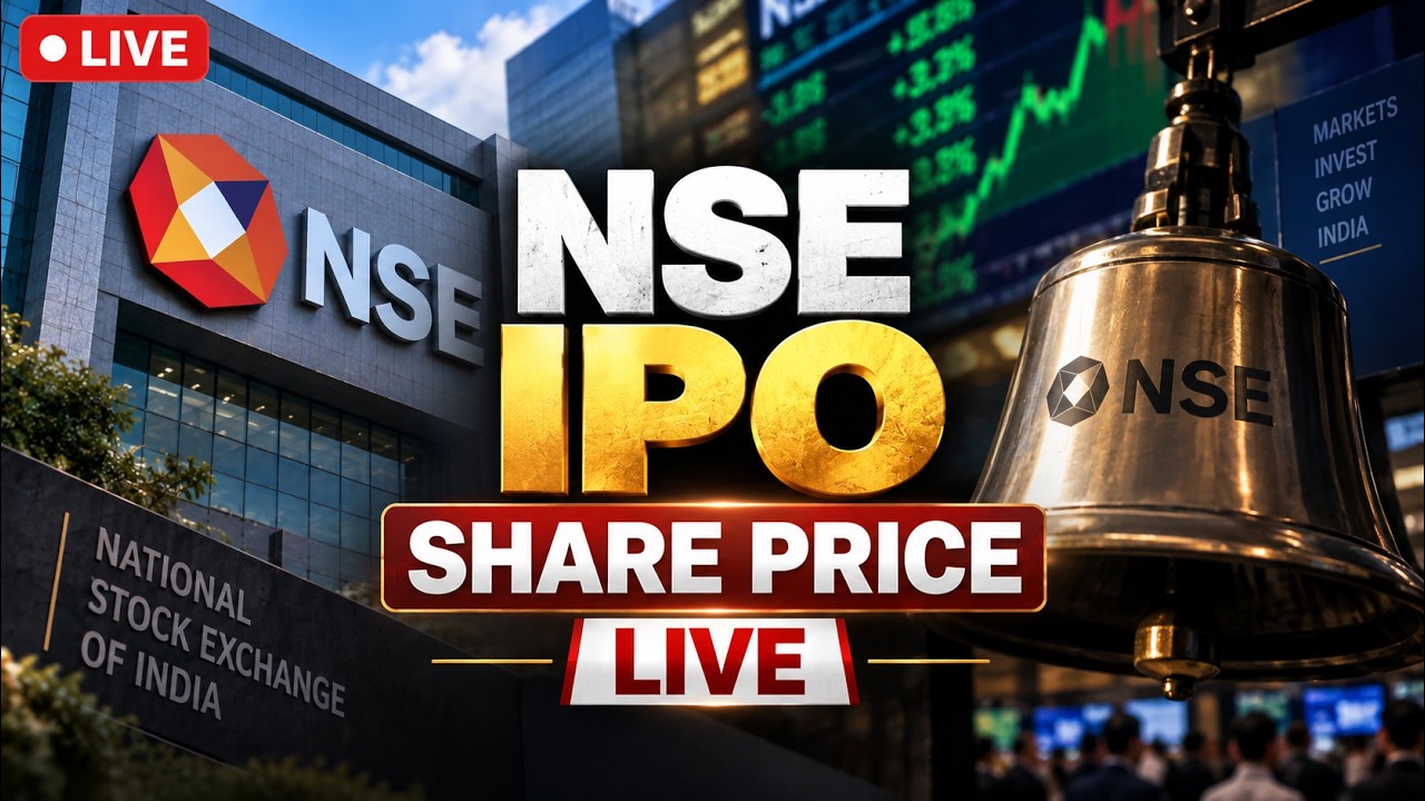 LIVE: NSE IPO Listing | NSE IPO Share Price LIVE | NSE IPO Listing LIVE Updates | Stock Market Live