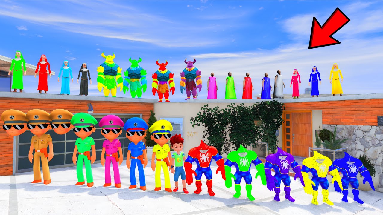 GTA 5 : Kicko Playing Hide And Seek With All Superhero Power In GTA 5!