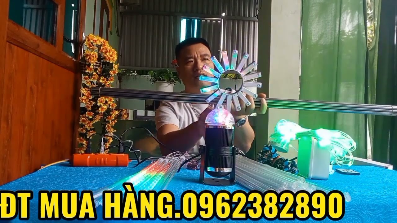 TEST CÁC MẪU ĐÈN LED TRANG TRÍ BẮN PHÁO HOA ĐÈN SAO BĂNG CỰC ĐẸP NGÀY TẾT LỄ HỘI 