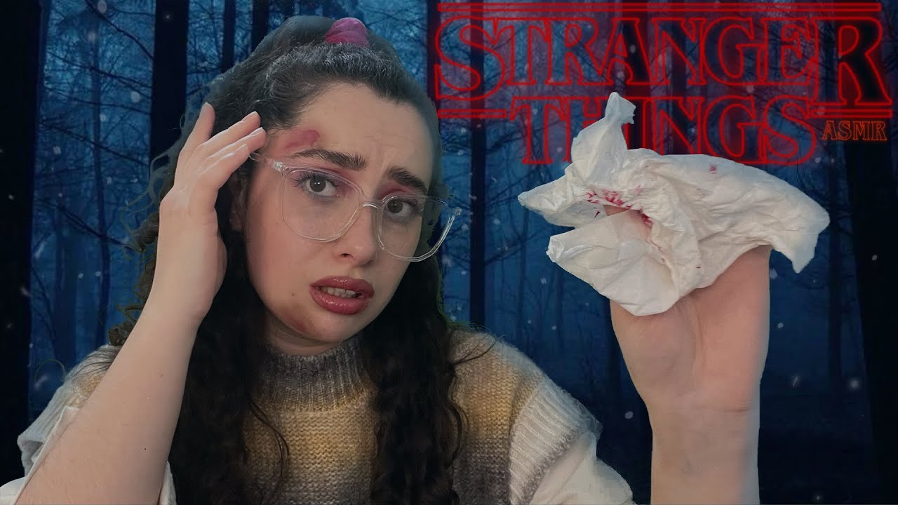 ASMR - RP STRANGER THINGS, JE TE SOIGNE DANS LE MONDE À L'ENVERS 🩸🩹(fond et son immersifs)