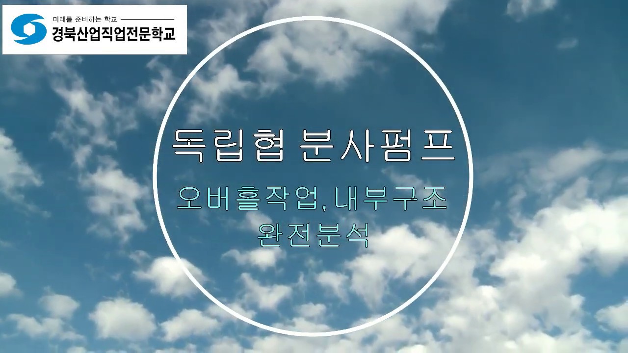 [디젤기관] 독립형 분사펌프 완전분해, 내부구조 분석