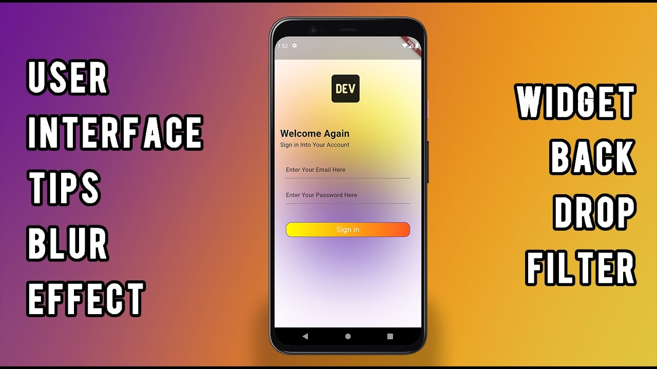Flutter UI Mastery &bull; Creating a Stunning Blurred Background Widget for Your Apps!