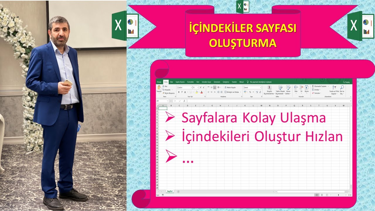 İ&Ccedil;İNDEKİLER SAYFASI OLUŞTURMA (Excel Dersleri/Eğitimleri)