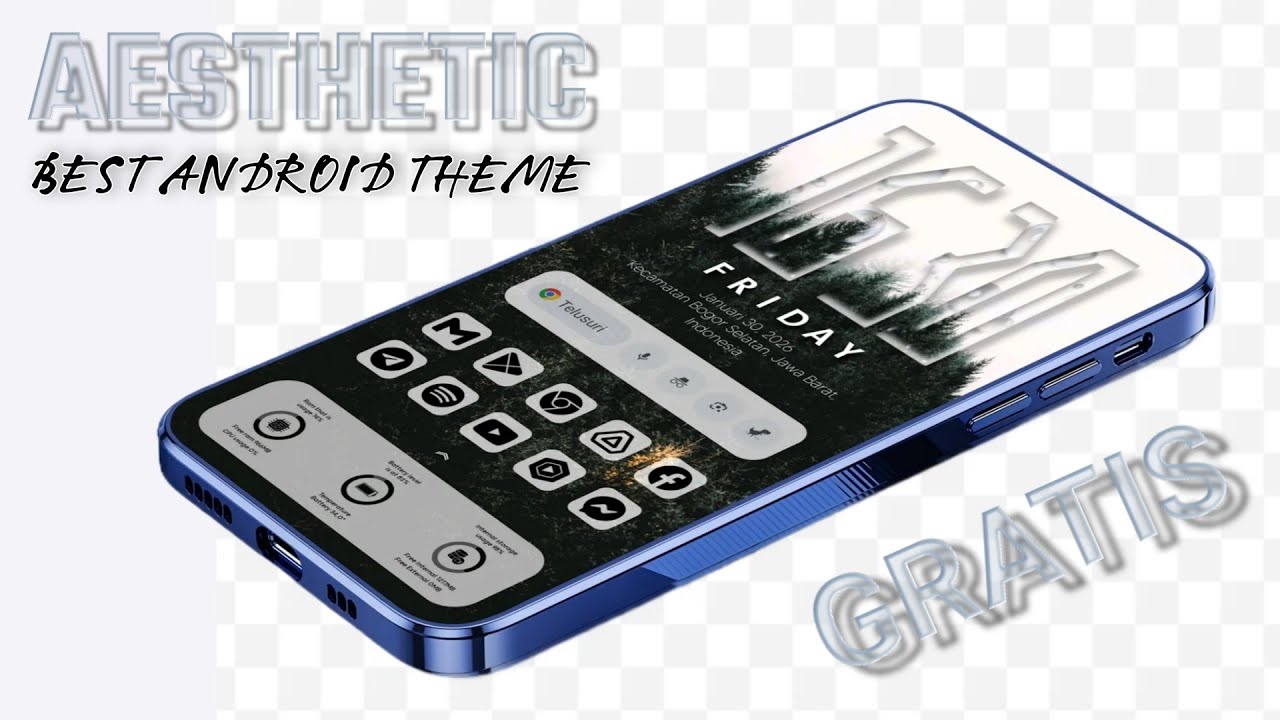 Best Aesthetic Theme Tanpa Root Bisa Di Semua Android🔥