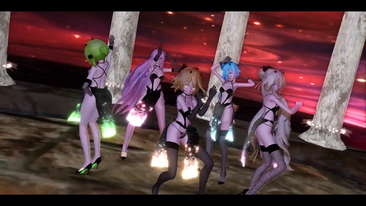 【MMD】Black Out - Rin/luka/Miku/gumi/Ia