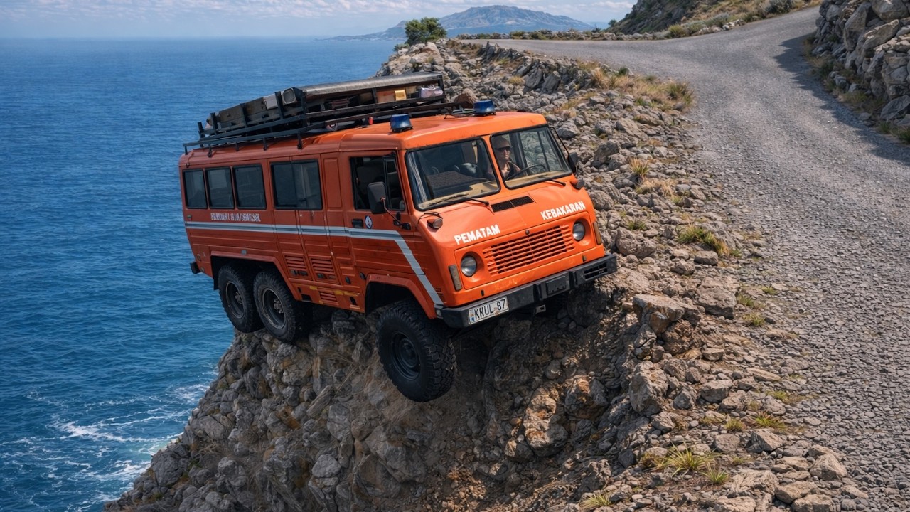 Mini Bus Vs Cliff Roads 💥🔥| BeamNG.drive