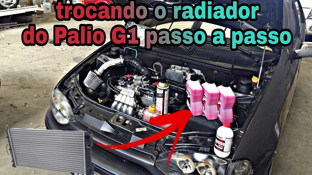 Troca do radiador do palio g1 passo a passo