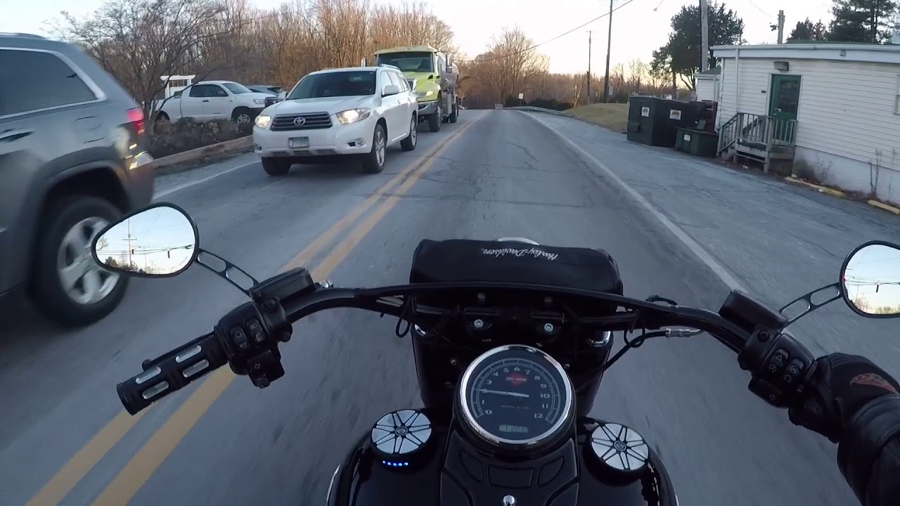 2017 Harley Davidson Softail Slim S Motovlog local sunset ride