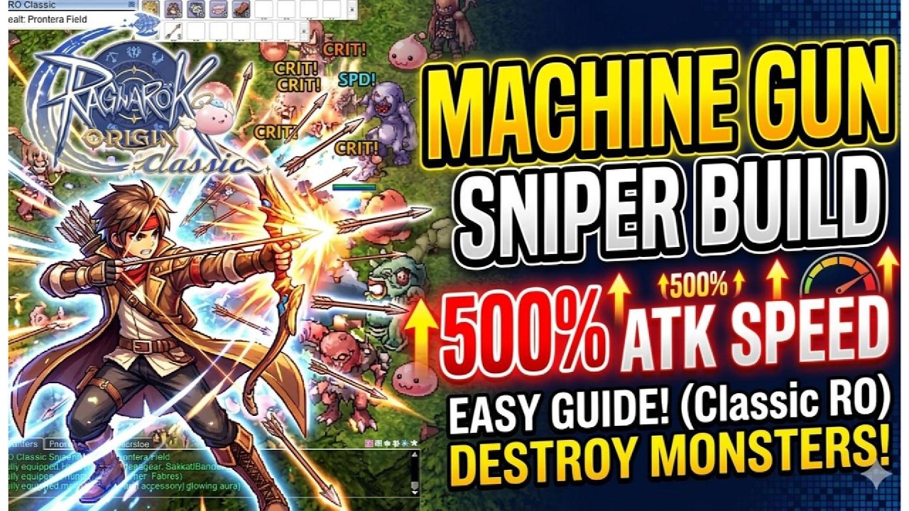 Ragnarok Origin Classic : Sniper Machine Gun DPS! (How to reach 500 Atk Speed!)