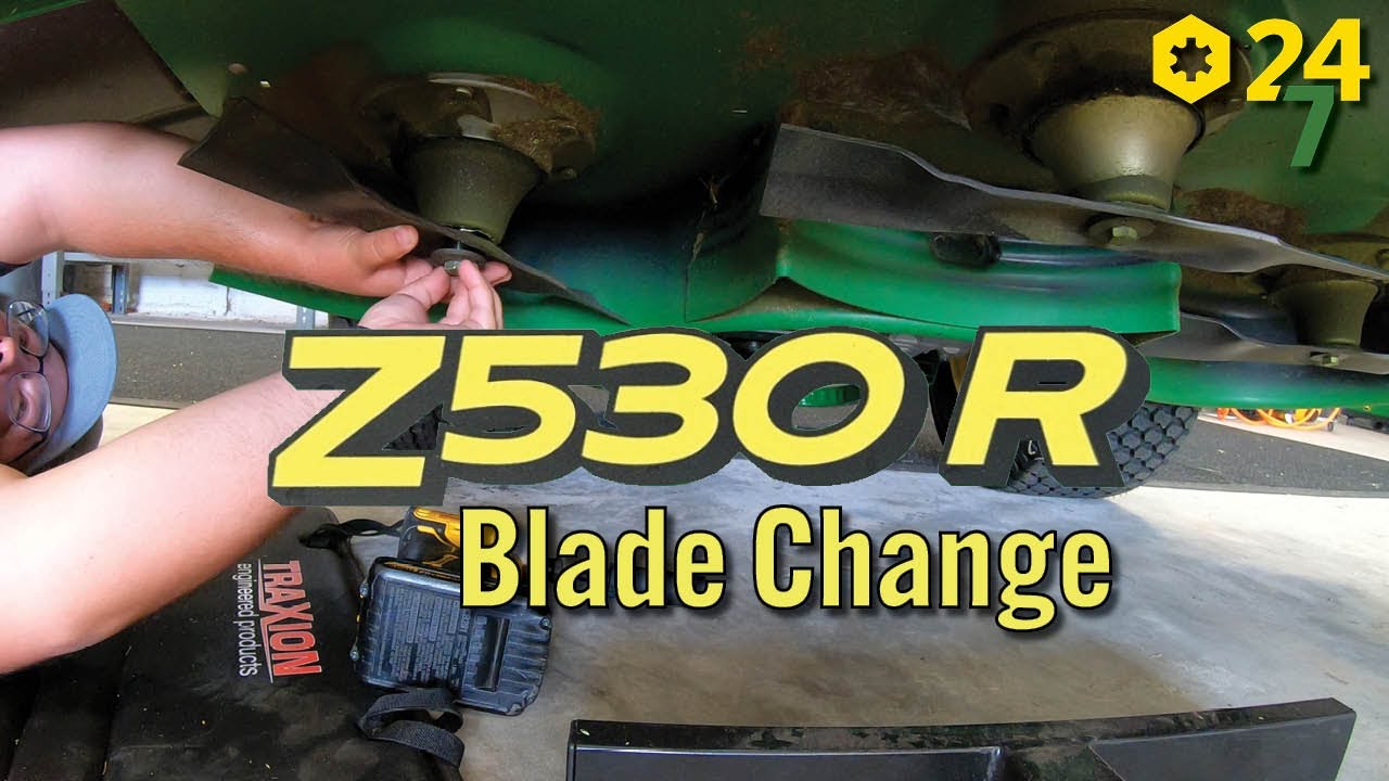 How to Change Blades on John Deere Z530R Zero Turn Mower