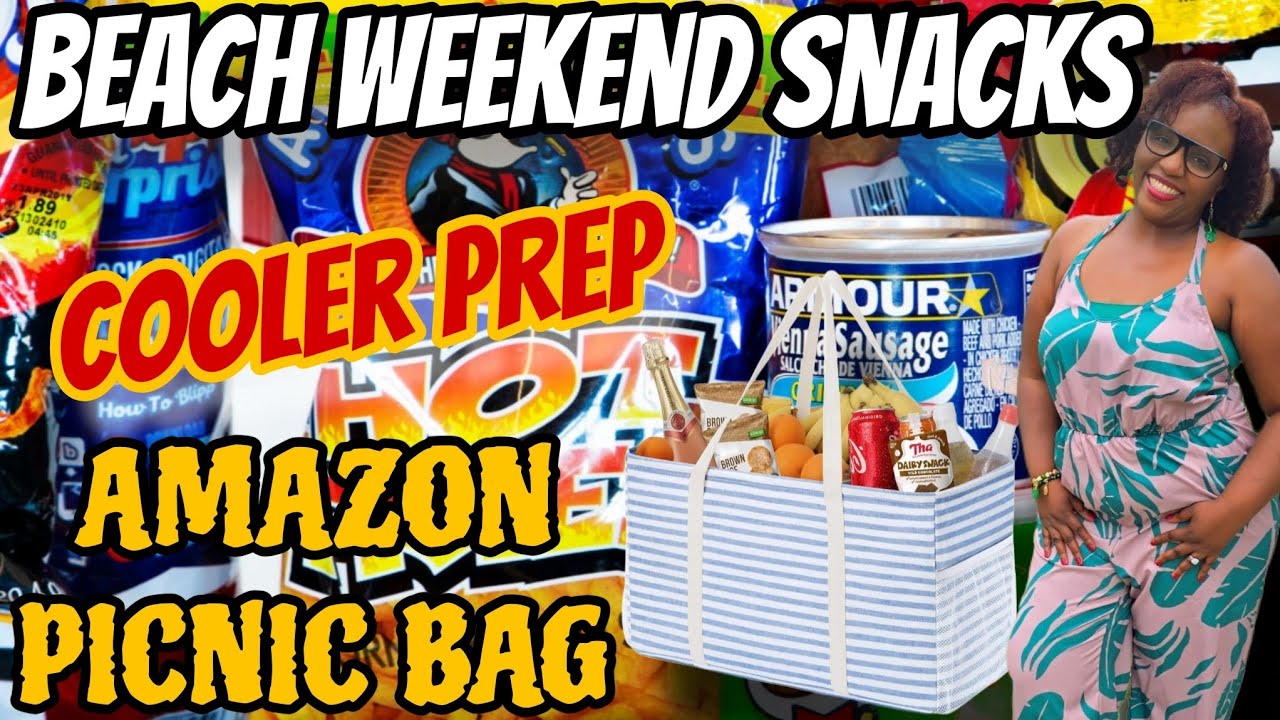 Pack Snacks with Me for a Beach Getaway | Amazon Picnic Bag + Cooler Prep