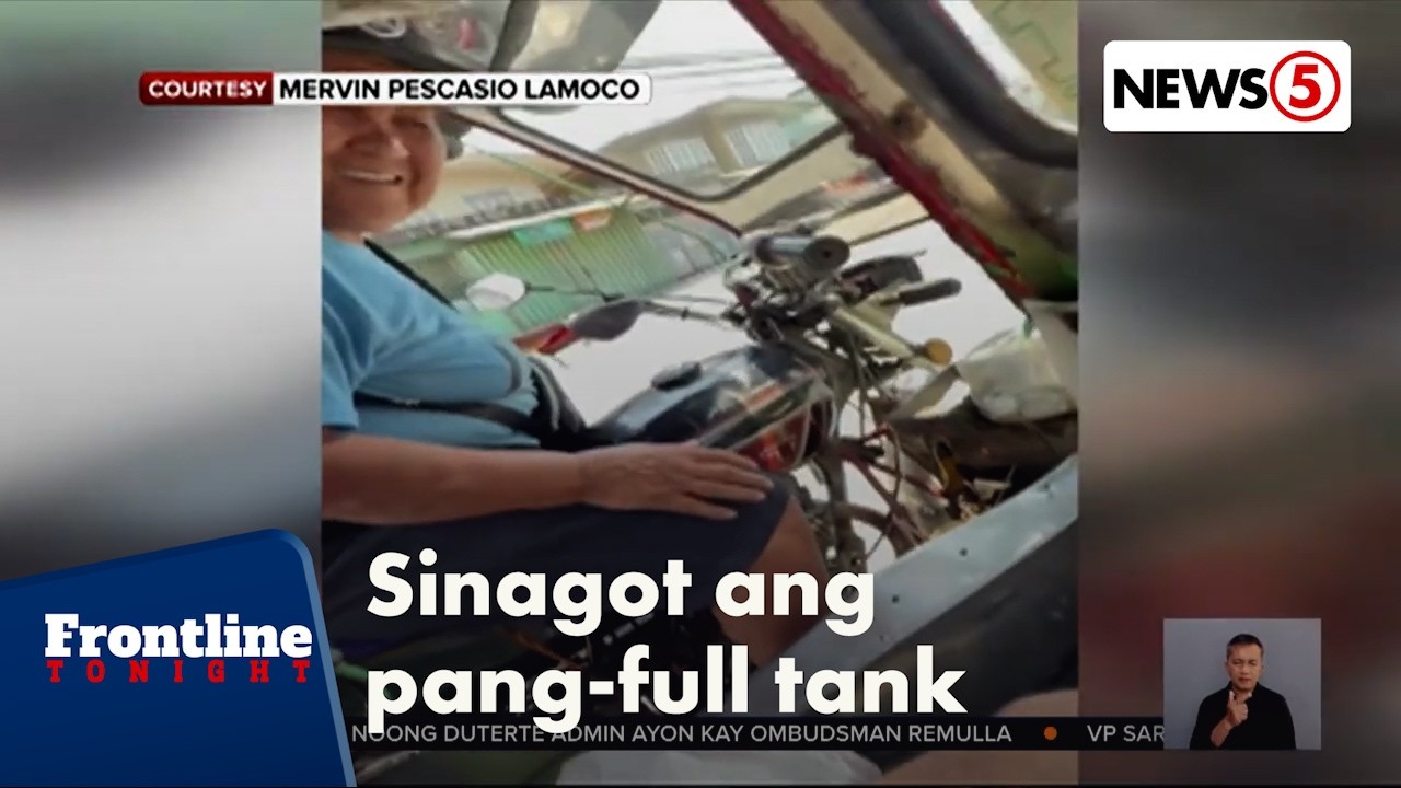 Senior na driver sa Cavite, binigyan ng pampa-full tank ng kanyang pasahero | Frontline Tonight