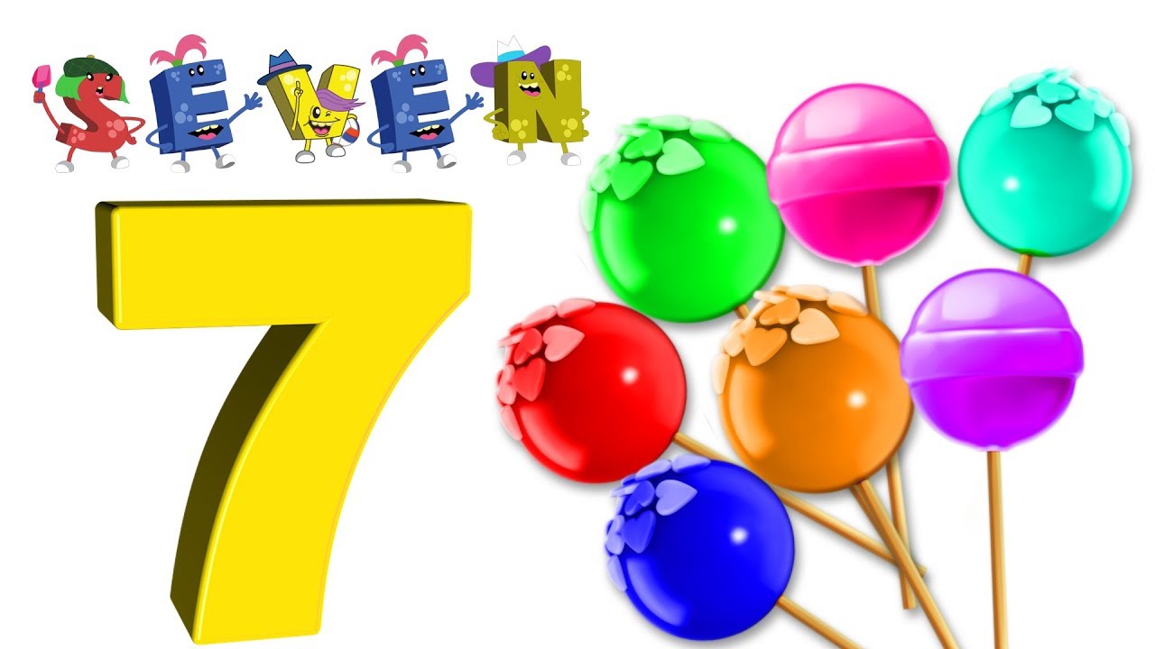 Learn Numbers and Spellings with Yummy Lollipops | Cartoons for Kids by ABC Monsters