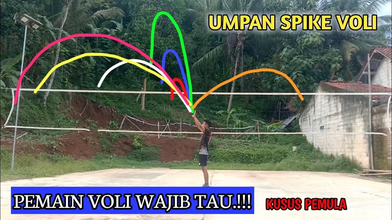 jenis jenis umpan spike/smash dalam permainan bola voli