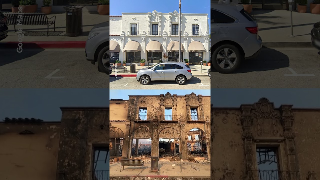 California wildfires: before and after