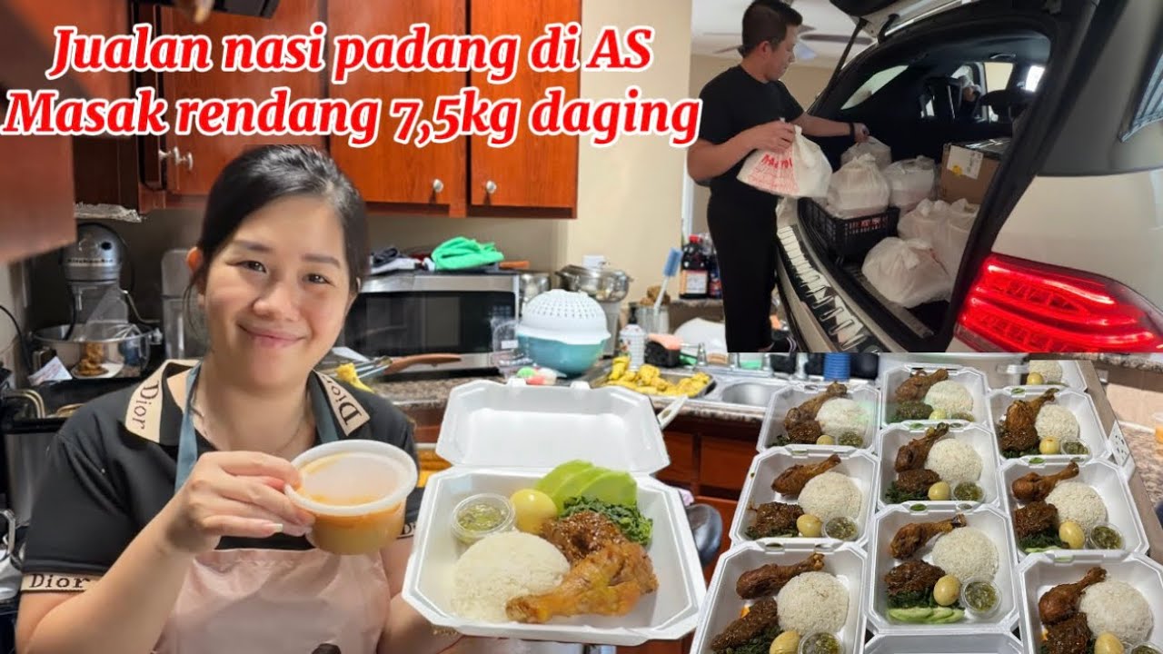 Memasak dan berjualan nasi padang