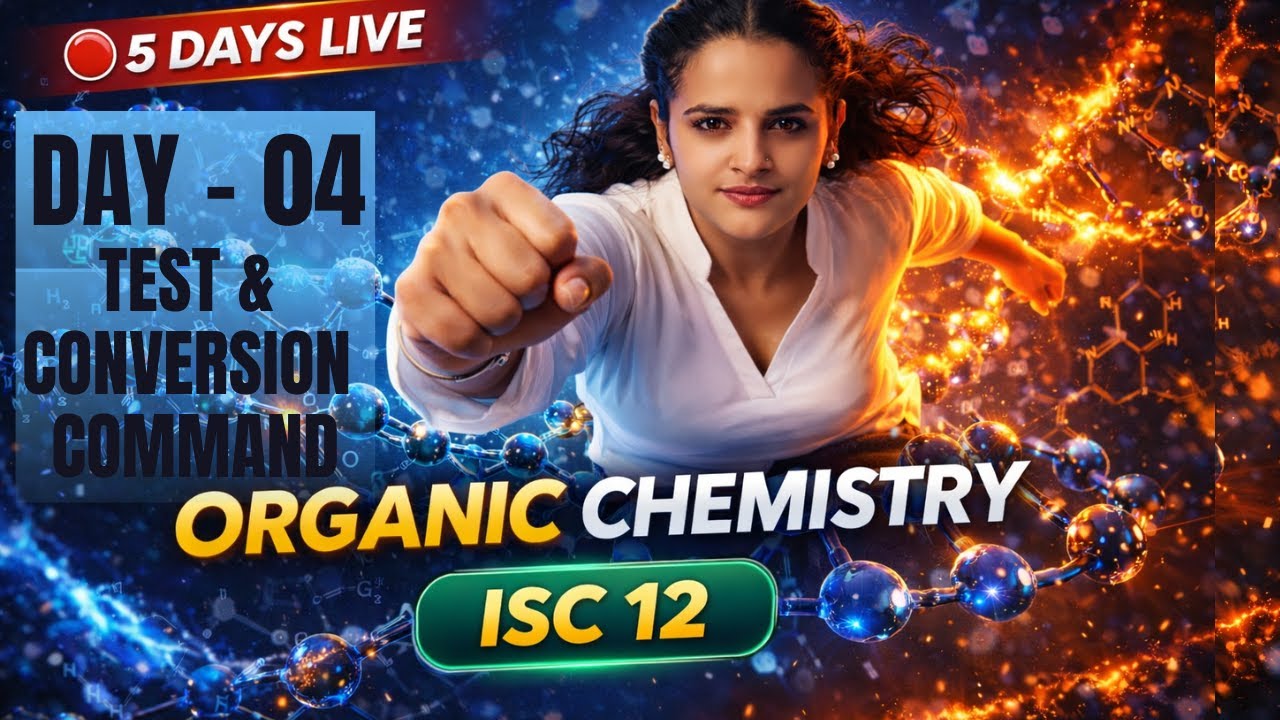 TEST & CONVERSION COMMAND | ISC CLASS 12 | DAY - 04 | DOMINATION SERIES  | YT LIVE🔥| CHEMISTRY