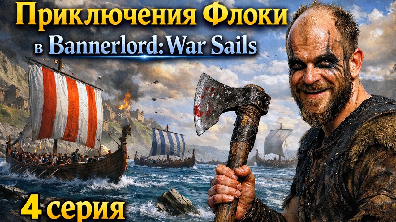 ФЛОКИ ПРОШЁЛ СЮЖЕТ В BANNERLORD WAR SAILS! 4 СЕРИЯ