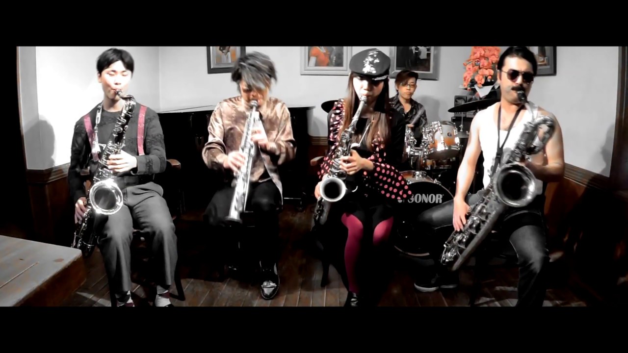 「ボヘミアン・ラプソディ」STREET SAX ENSEMBLE HIBI★Chazz-K (2018映像)