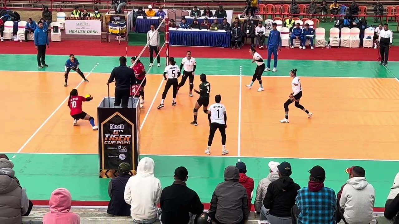 Police vs army women volleyball 