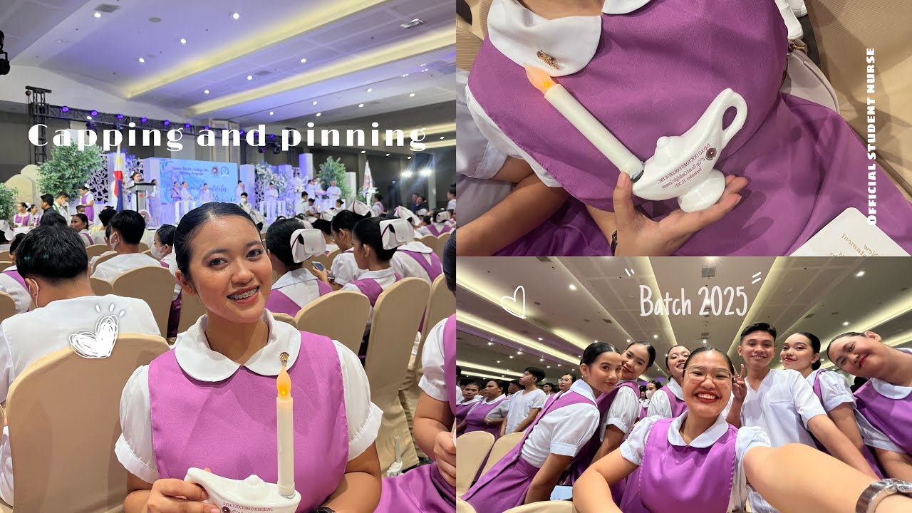 I am officially a student nurse ! 🩺 • Capping and pinning ceremony 💜