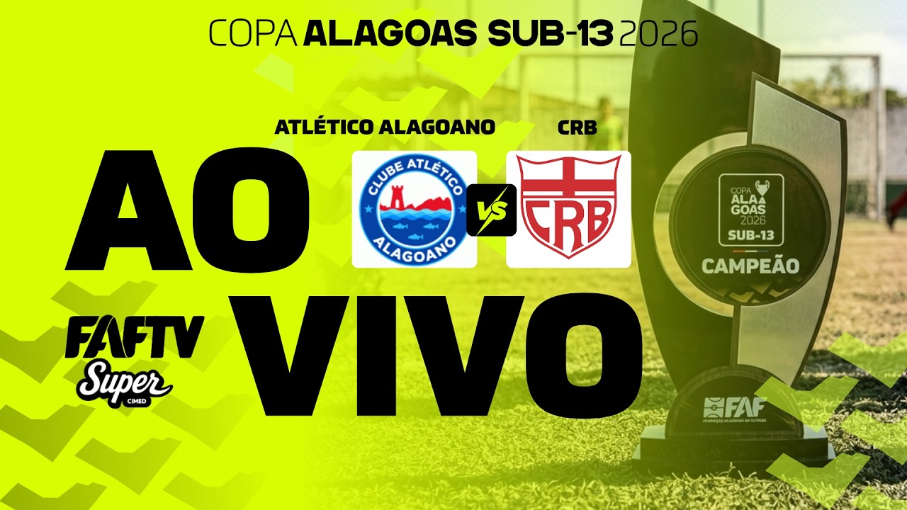 ATLÉTICO ALAGOANO X CRB | COPA ALAGOAS SUB-13 |  RODADA 3 | AO VIVO + IMAGENS