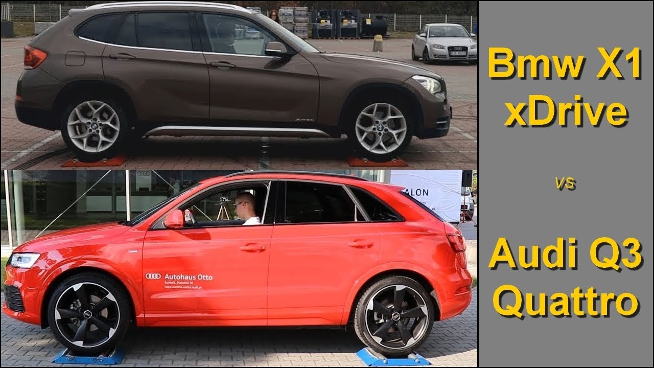 SLIP TEST - Bmw X1 xDrive vs Audi Q3 Quattro - @4x4.tests.on.rollers