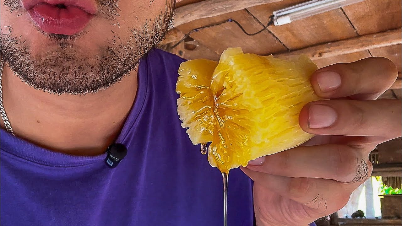 ASMR ¡Sonidos Pegajosos￼! Comiendo YUCA🍯🐝