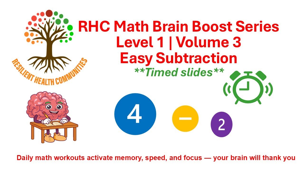 Brain Boost Math | Level 1 | Volume 3 | Easy Subtraction