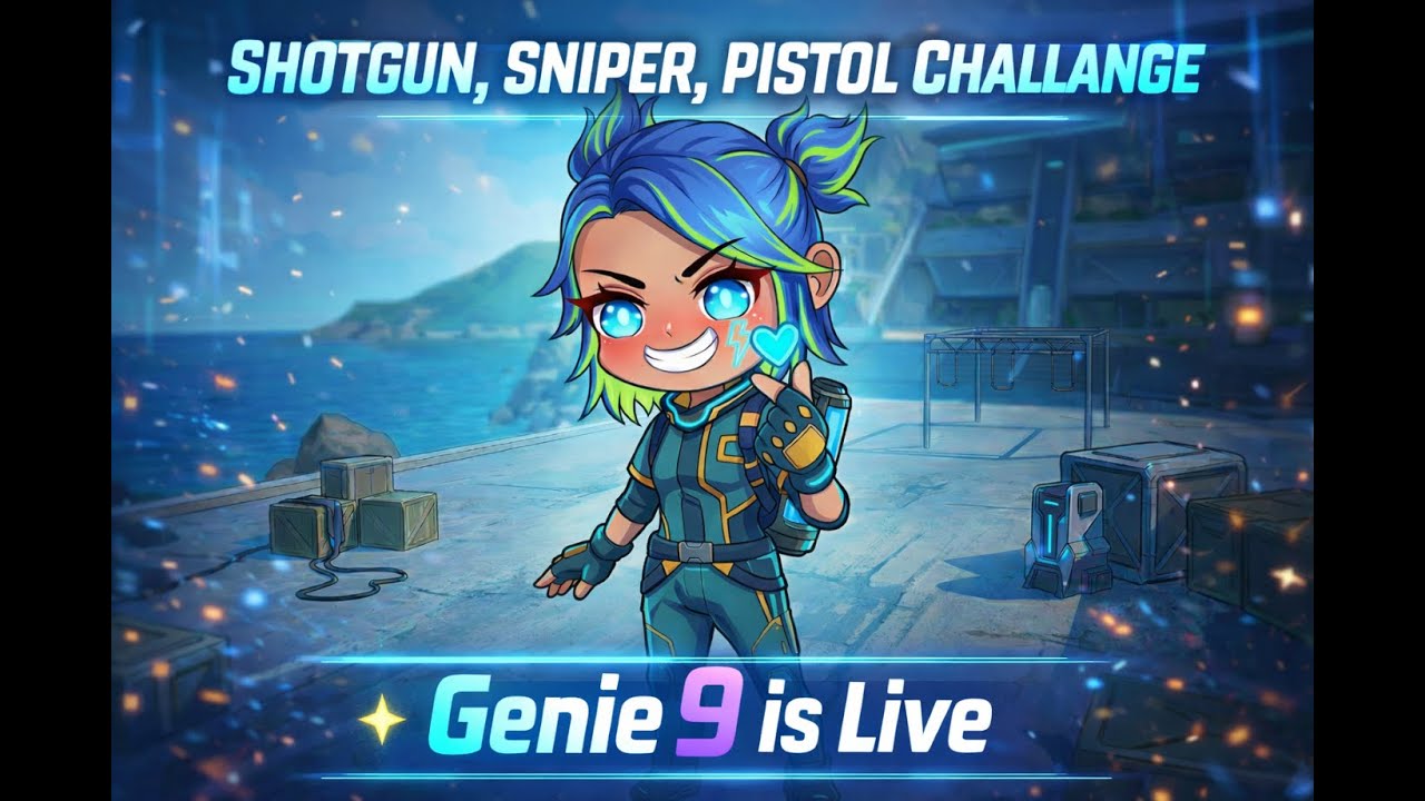 SHOTGUN 🔥 SNIPER 🎯 PISTOL ONLY Challenge | Genie9 Live