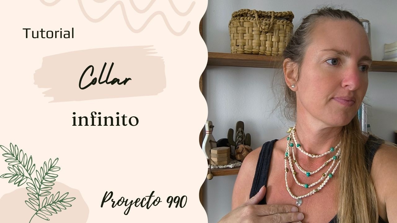 [MACRAME TUTORIAL] Collar infinito con un solo nudo