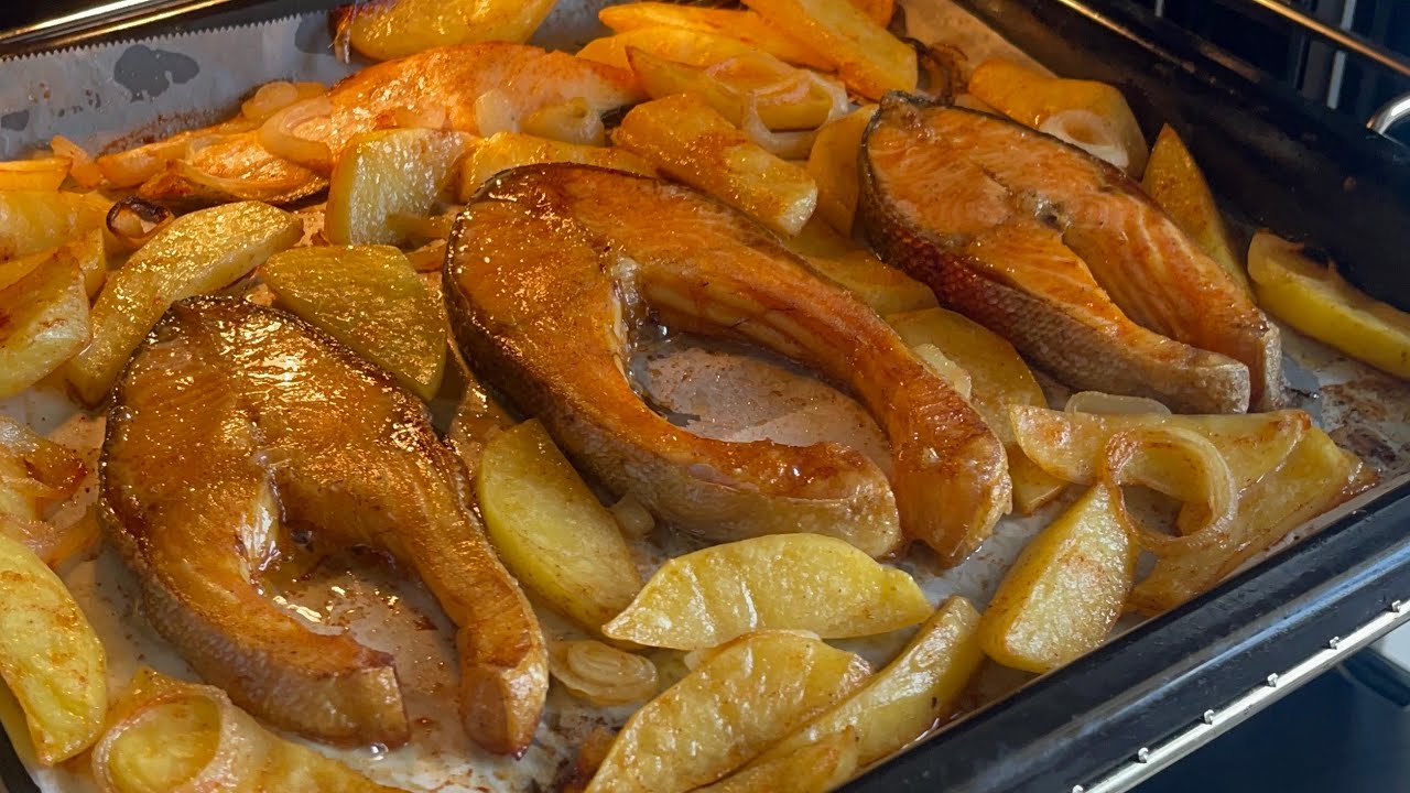 FIRINDA DONMUŞ SOMON 🍣 BALIĞI NASIL PİŞİRİLİR✔️Balık Tarifleri👌