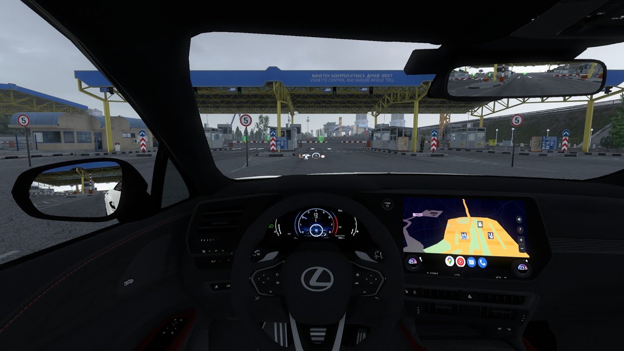 Lexus RX 500h F Sport Performance 2024 Euro Truck Simulator2 Steering Wheel Gameplay