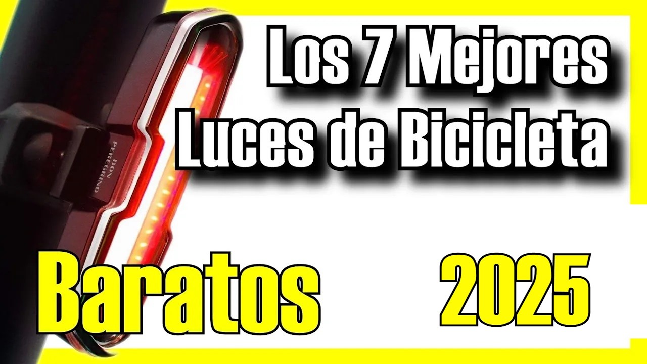 🚨🔥7 MEJORES Luces para Bicicleta BARATAS de Amazon [2025]✅[Calidad/Precio] Recargables / Potentes