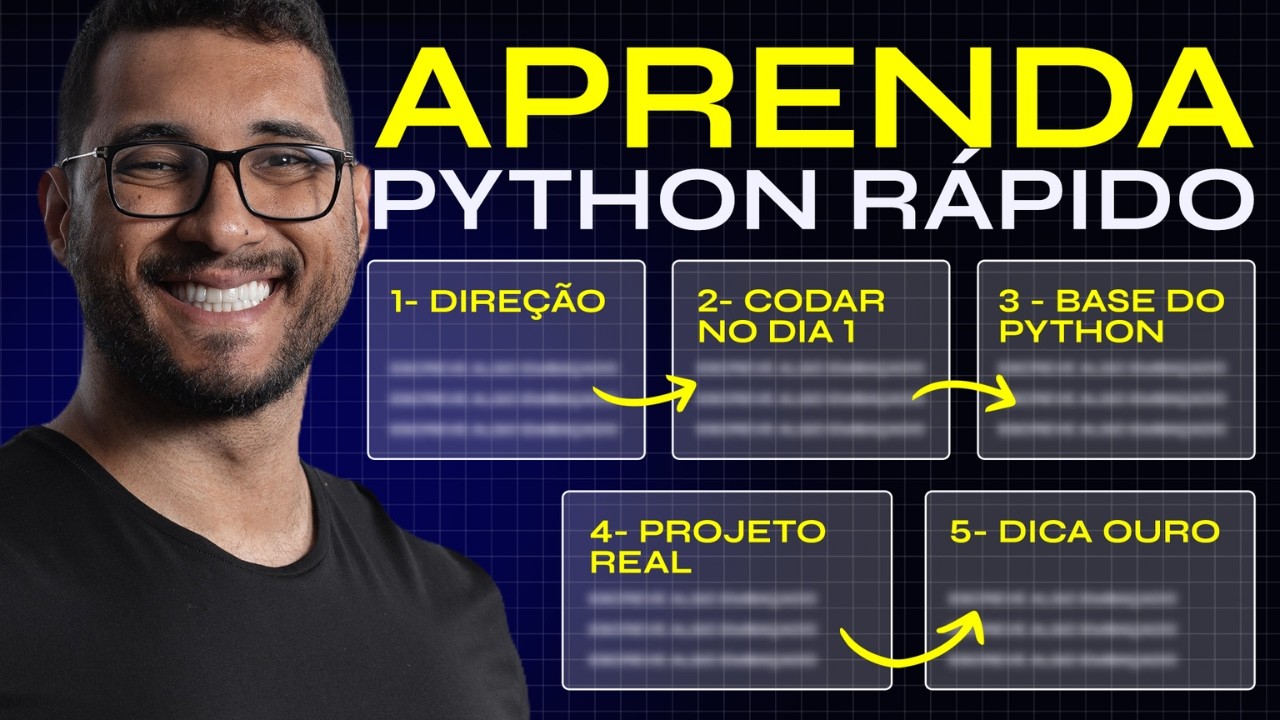 Como eu aprenderia Python RAPIDAMENTE (se pudesse começar de novo)