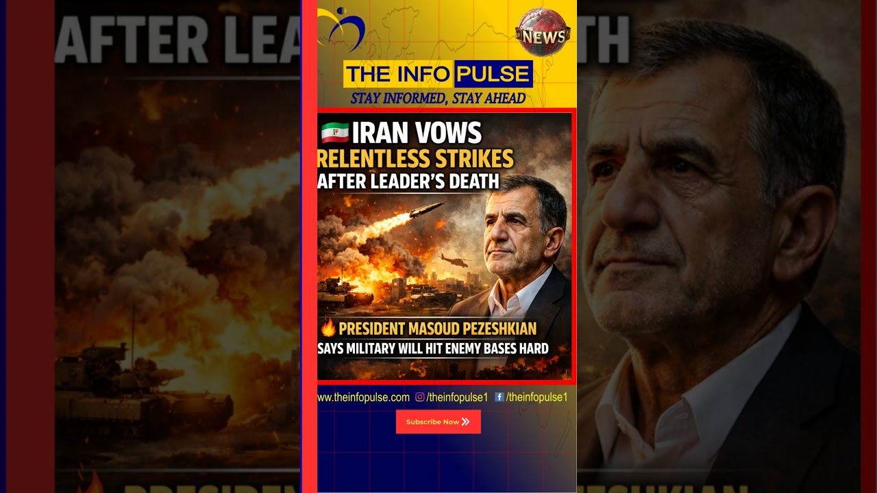 Iran vows Relentless Strikes after Leader's Death #latestnews #currentaffairs #usa #iran #israel