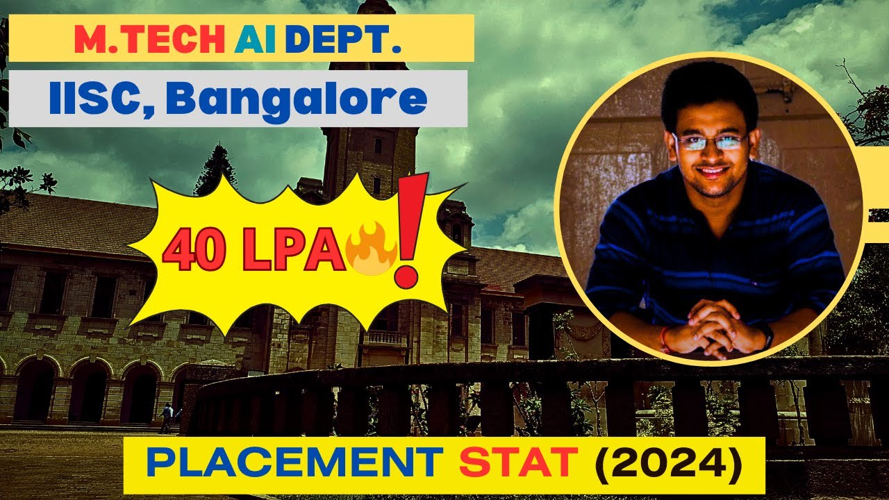 Placement Statistics in M.Tech AI at IISc| Highest & Average CTC/Base Salary | Company Visited #iisc