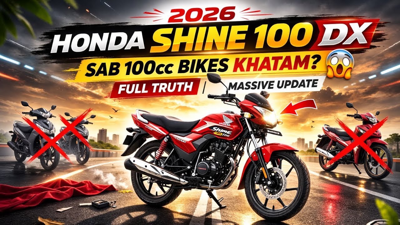 2026 Honda Shine 100 DX – Sab 100cc Bikes Khatam? 😱 Full Truth | Massive Update