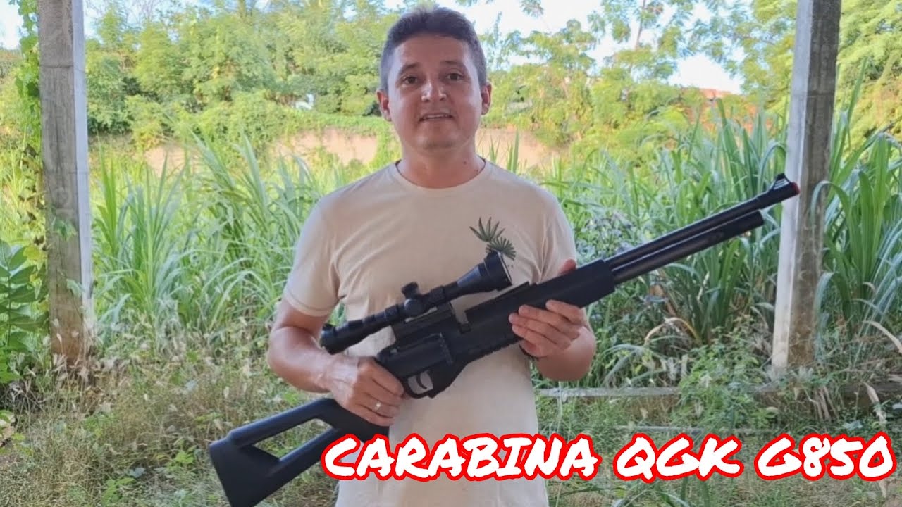 Review carabina pcp QGK G850, pontos positivos e negativos. 