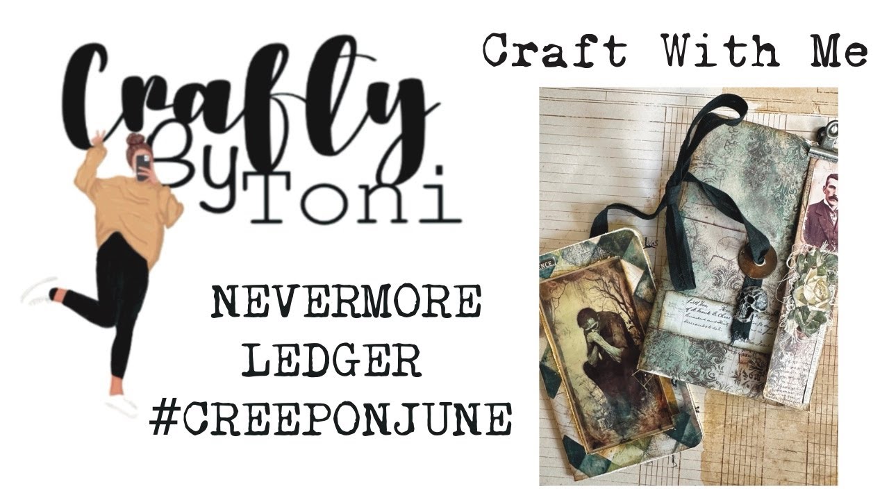 #creeponjune2025…NEVERMORE LEDGER...#junkjournalideas #junkjournaldigitals @TracieFoxCreative