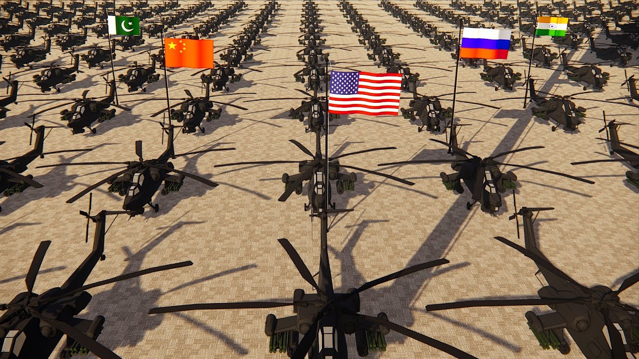 Attack Helicopter Power by Country 2025 | Global Fleet Ranking