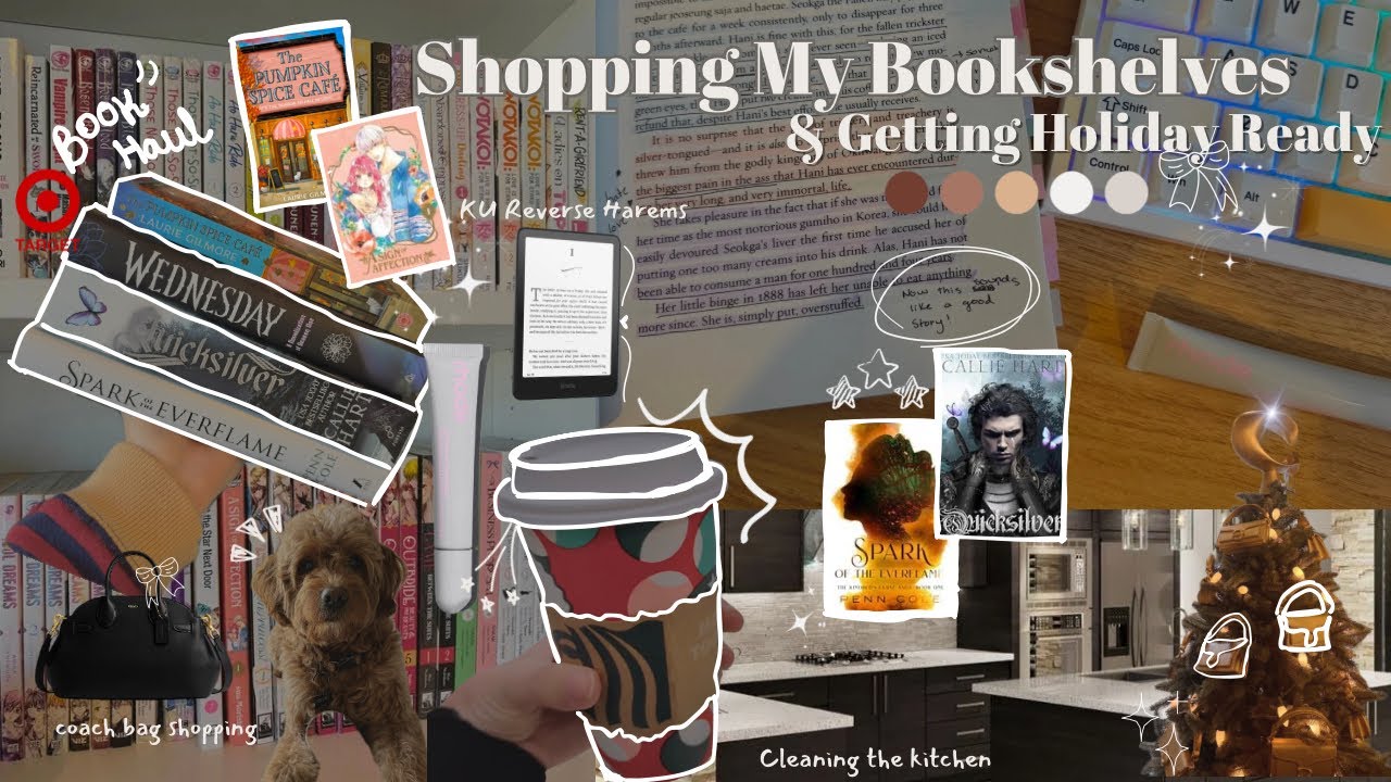 Shopping My Bookshelves, Target Haul, Getting Ready of the Holidays | Last Vlog of the Year