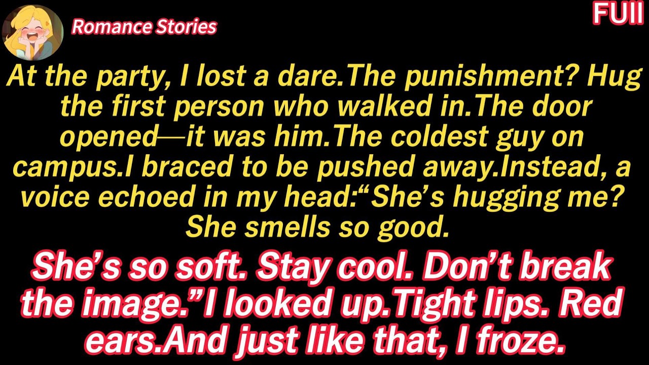 Truth or dare.Hugged the coldest guy on campus.😐 on the outside🧠 SHE HUGGED ME?! I’M SO HAPPY.