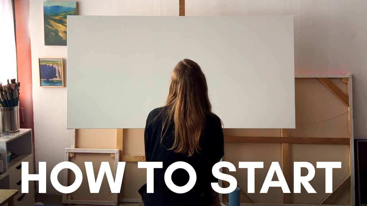 How to start a painting: simple steps to overcome the blank canvas