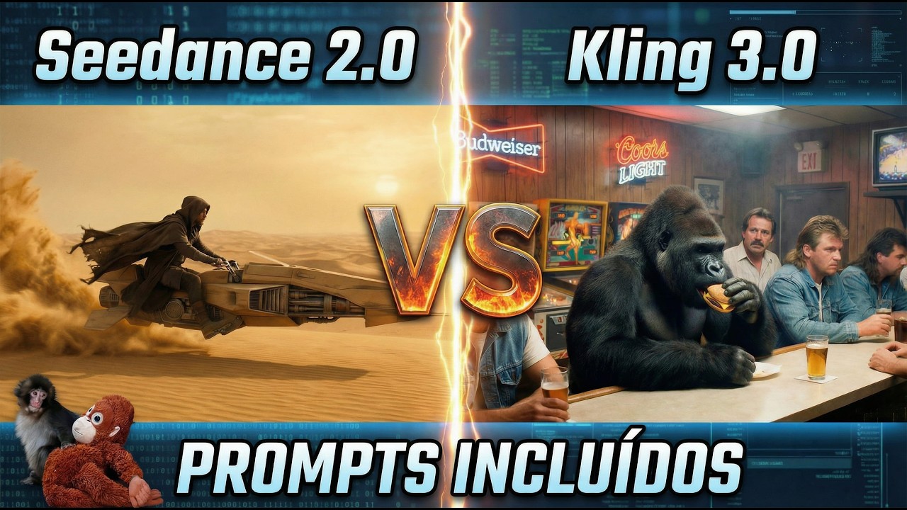 &iquest;Cu&aacute;l es la MEJOR IA para CREAR V&Iacute;DEOS? | Seedance 2.0 vs Kling 3.0