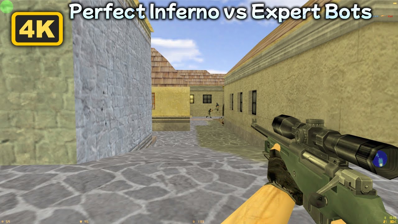 🔥 CS 1.6 Nostalgia – Perfect Inferno vs Expert Bots [No Commentary | 4K 60FPS]