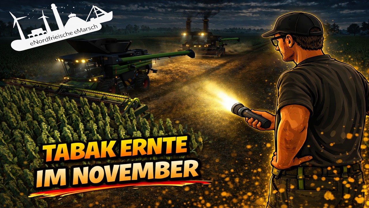 🚜 Tabakernte im November🌾 | NF Marsch #53 | LS25