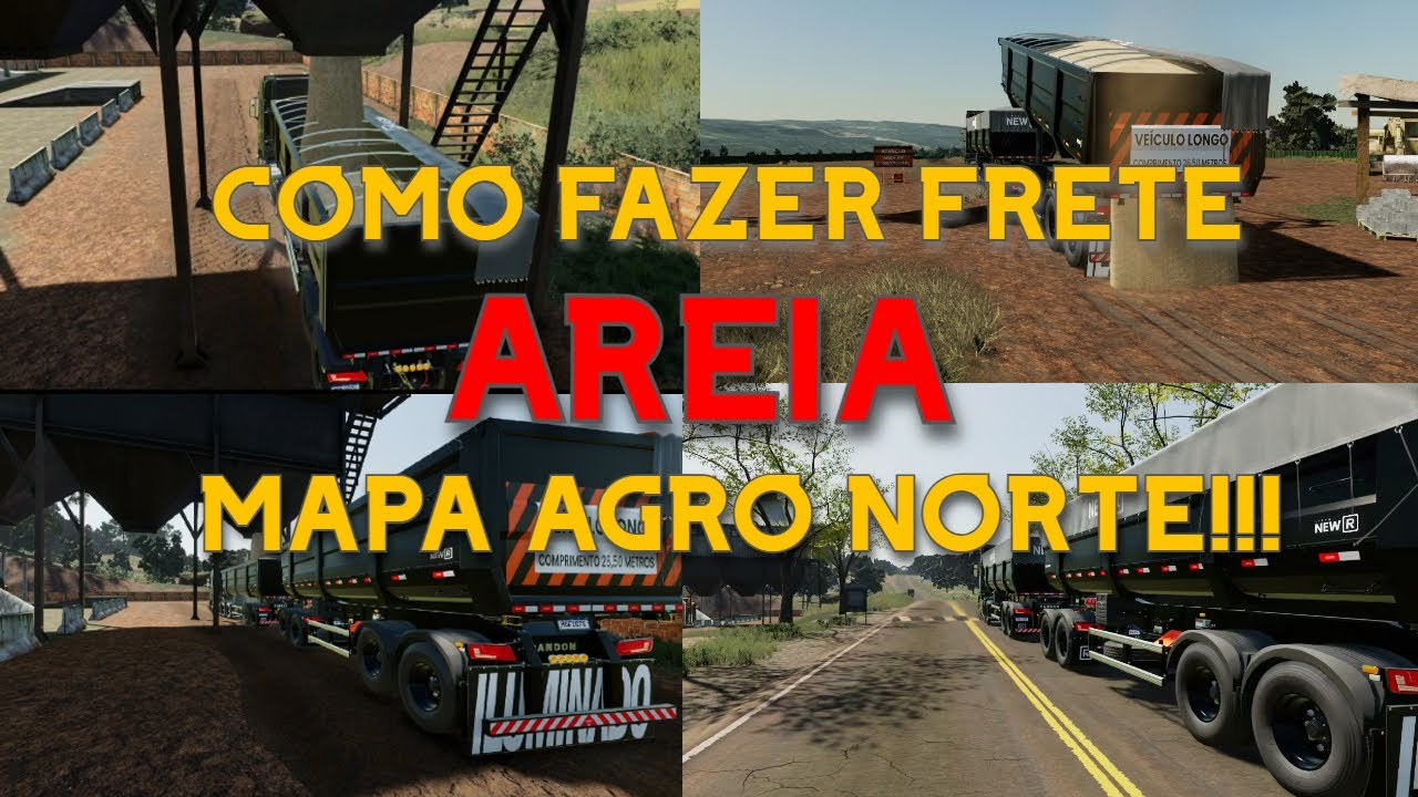 TUTORIAL FRETE DE AREIA MAPA AGRO NORTE #agronorte #farmingsimulator22 #fs22 #farmingsimulator22