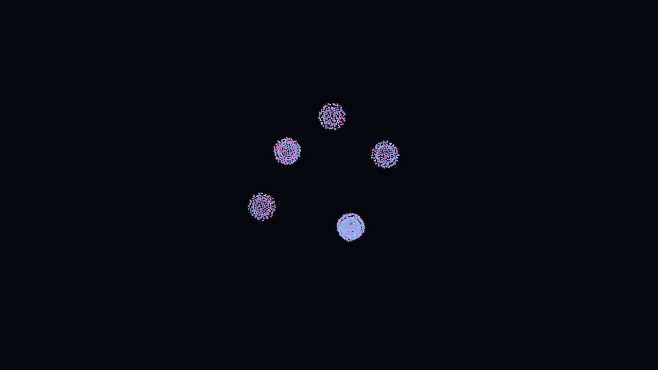 Particles Organizing Themselves | Calm Physics Simulation (30 Minutes)